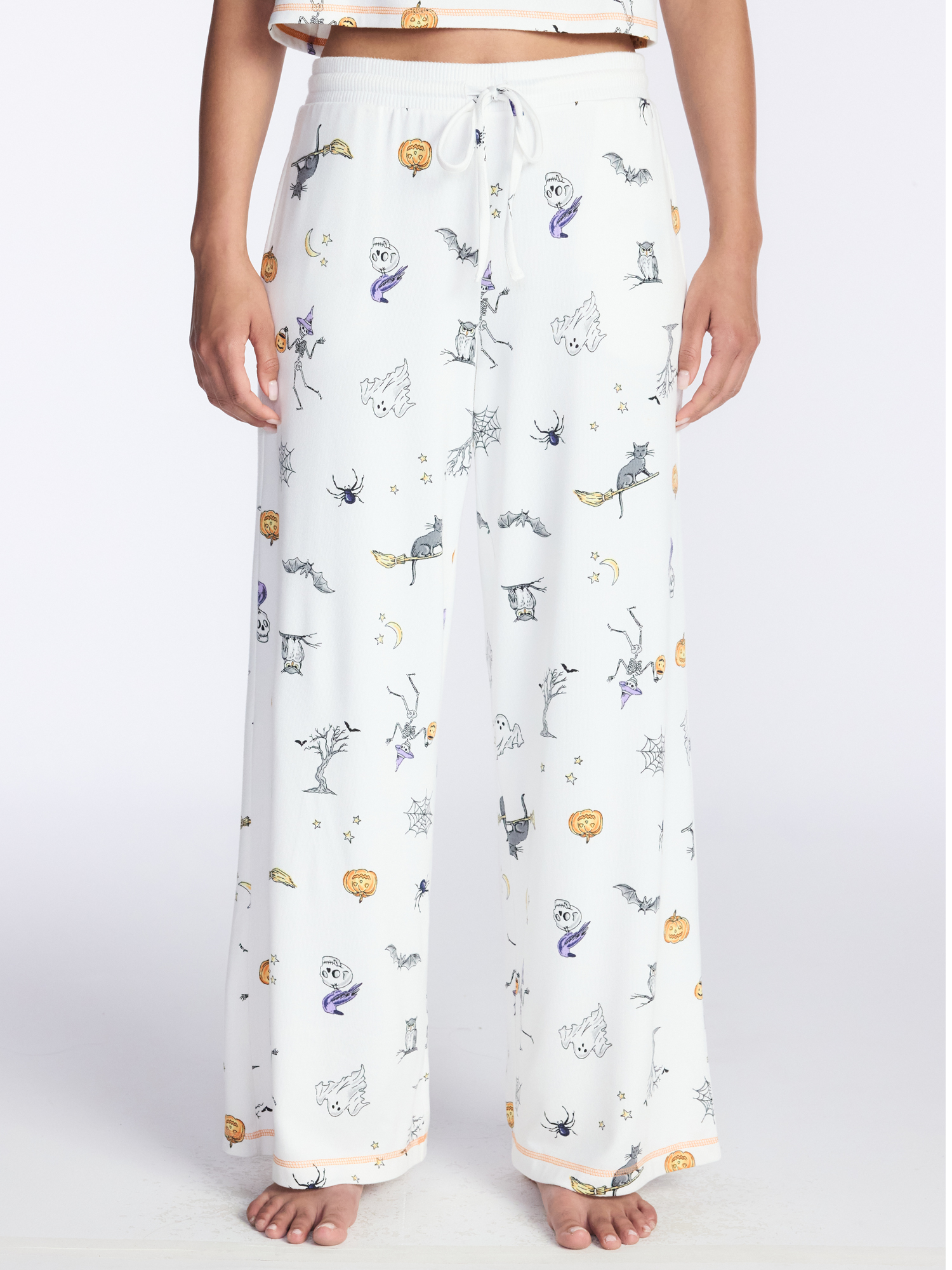 Way to Celebrate Halloween Fall Women's Hacci Knit Sleep Pants