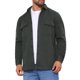 thumbnail image 5 of Chaqueta de trabajo INSPIRE CHIC para hombre, camisa de botón de manga larga, chaqueta de color sólido, L Gris oscuro, 5 of 6