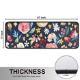 thumbnail image 5 of Kitchen Rugs Sets Of 2,Pioneer Flower Floral Print Pattern Anti Fatigue Kitchen Mat Rugs Non Slip Washable,Decorative Kitchen Floor Mats for Kitchen,Sink,Laundry,17"x47"+17"x47", 5 of 5