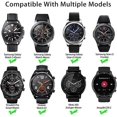 thumbnail image 4 of Correa de reloj de 22 mm compatible con Samsung Galaxy Watch 3 de 45 mm/Gear S3 Frontier/Classic, correa de reloj de silicona de 22 mm de liberación rápida para mujeres y hombres., 4 of 5