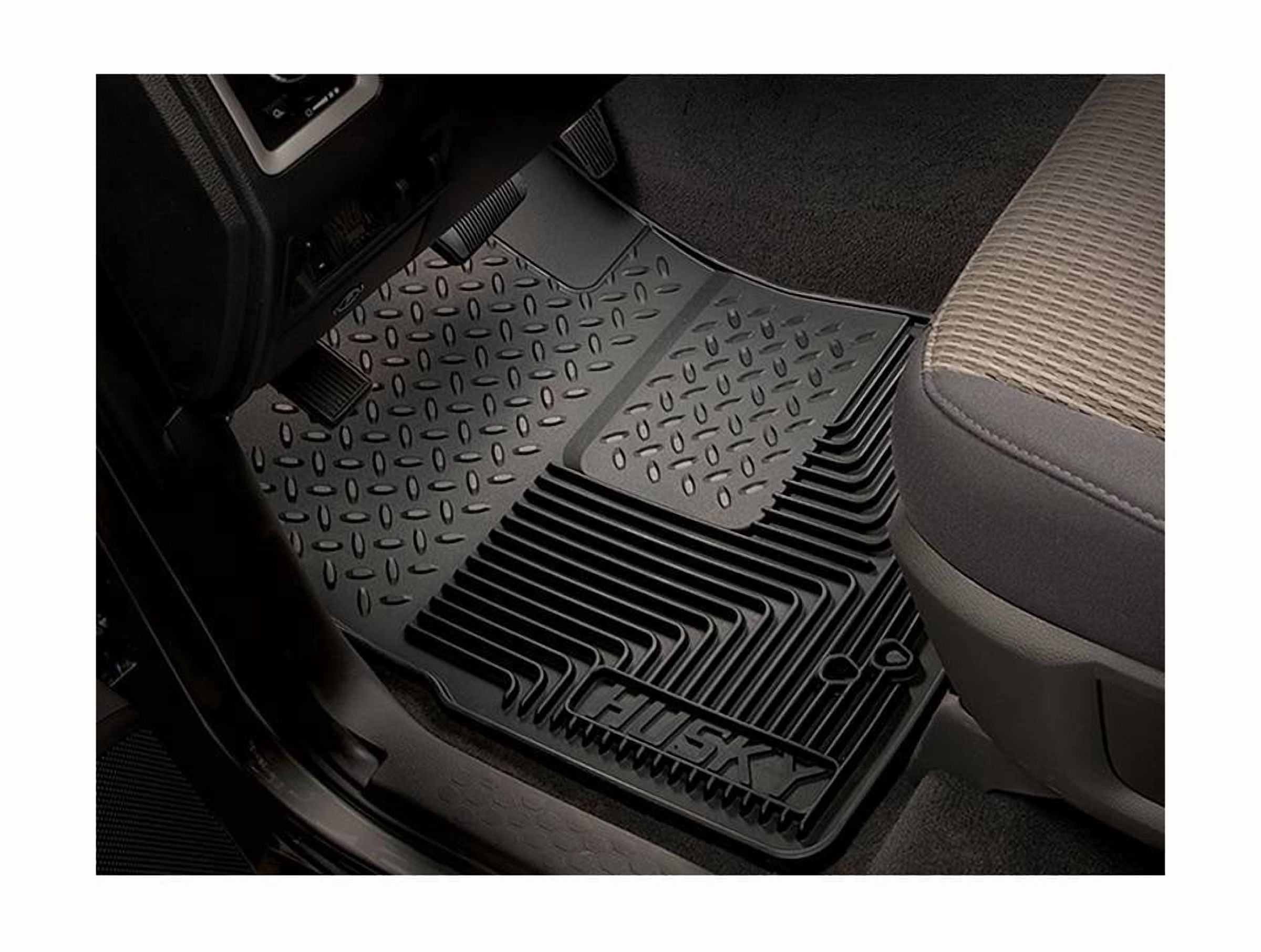 Husky Liners 51051 All-Weather Front Floor Liners 2 Pc Fits Many 1980-2014 Buick, Chevy, Chrysler, Dodge, Ford, Honda Black