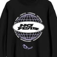 thumbnail image 2 of No Fear Oval Logo Adult Black Crew Neck Long Sleeve Sweatshirt-XXL, 2 of 3
