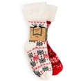 thumbnail image 3 of Treehouse Knits (2 Pack) Sherpa Slipper Socks for Kids with Grippers, 3 of 8