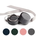 thumbnail image 1 of Qarigey Caja de anillo Bowknot Compromiso Collar Soporte de almacenamiento Pendientes Paquete Organizador Ceremonia Propuesta Joyería Viaje Ropa, zapatos y accesorios Miscelánea Caja Colgante Gris, 1 of 6
