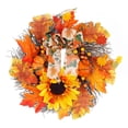 thumbnail image 2 of MesaSe Artificial Autumn Wreath 50cm Diameter Fall Theme Front Door Decor Home Hanging, 2 of 8
