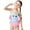 Pink, variant on Hienoo Toddler Girls Cute Cartoon Ruffle Spaghetti Strap One-Piece Swimsuit, Sizes 2-8