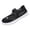 Black, variant on Split Toe Women Knitted Flats Ankle Strap Breathable Mary Janes Ballet Comfort Casual Loafers