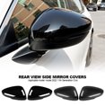 thumbnail image 2 of 2Pcs Carbon Fiber Style Rear View Side Mirror Cover Rearview Caps For Honda Civic 11th 2022 ABS black, 2 of 6