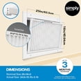 thumbnail image 4 of Generic 4 Pack 16X25X1 MERV 8 Air Filter, Replacement for Home HVAC & Furnace, 4 of 8
