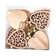 thumbnail image 5 of 10 Uds. Colgante hueco de madera para árbol de Navidad, decoración navideña ligera con cuerdas para decoración de bodas y vacaciones, resistente En forma de corazón, 5 of 8