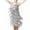 Gray, variant on LYXSSBYX Homecoming Dresses for Women Women's Fashion Suspender Crewneck Sequin Feather Sleeveless Solid Mini Dress