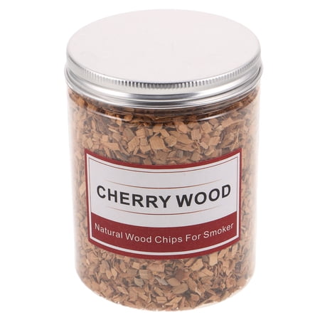 HAMPPLIES Cherry Wood Chips for Meat Perfect for Grilling and BBQ with Natural Rich Smoke Flavor