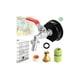thumbnail image 1 of Adaptateur De Rservoir Ibc 1/2 Connecteur Ibc Robinet Recuperateur Eau De Pluie Ibc Raccord Robinet En Laiton Robinet Cuve S60x6 Adaptateur Cuve 1000l, 1 of 5