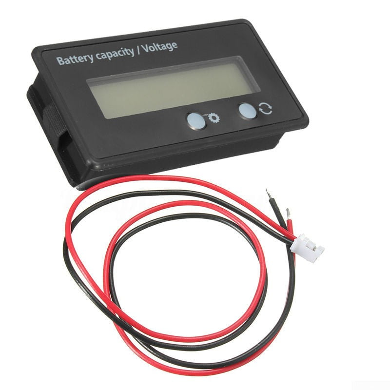 Voltmeter Lcd Indicator Auto 48v Monitor 36v 24v 12v Battery Voltage Lead-acid