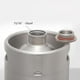 thumbnail image 3 of Mini barril de acero inoxidable, Growler portátil para cerveza artesanal, barril para mantener el barril 2L, 3 of 8