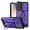 Purple, variant on Case for Galaxy A56 5G,Military Grade TPU PC [Built-in Magnetic Kickstand] Dual-Layer Design Card Slot Heavy Duty Shockproof Protection Phone Case for Samsung Galaxy A56 5G (Purple)