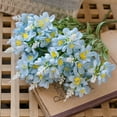 thumbnail image 4 of Todaioua Daffodil Artificial Flowers 14In Real Touch Blue Faux Daffodils Flowers Bouquet for Vase Home Office Wedding Floral Arrangement Decoration, 4 of 9