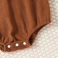 thumbnail image 4 of Mercatoo 𝐍ewborn Baby Girl Boy Halloween Romper Cute Pumpkin 𝐎nesie Corduroy Overall Shorts Suspender Jumpsuit, 4 of 5