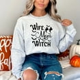 thumbnail image 5 of Wife Mom Witch Sweatshirt, Funny Halloween Shirt for Women, 5 of 9