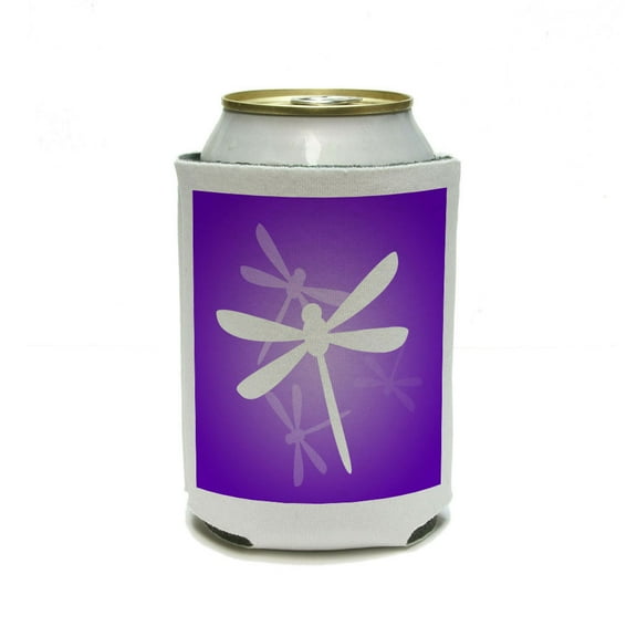 Purple Dragonfly - Dragonflies Can Cooler Drink Insulator Beverage Insulated Holder