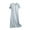 Light Blue, variant on Miqool Women's Nightgowns with Built in Shelf Bra Comfy Sleep Dress Short Sleeve V Neck Nightshirts Soft Sleepwear