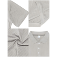 thumbnail image 3 of Alivor Mens Casual Polo Shirt Short Sleeves Ribbed Top S-XXXL, 3 of 5