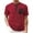 Wine, variant on ZZwxWA Henley Shirts for Men Short Sleeve Fashion Three Button T Shirts 2025 Summer Work Athletic Gym Tops Moisture Wicking Sales