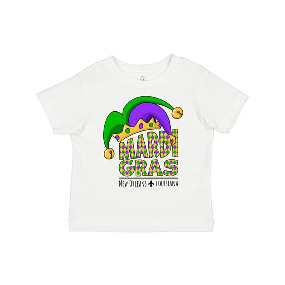 Inktastic Mardi Gras New Orleans Louisiana Jester Hat Boys or Girls Toddler T-Shirt