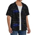 thumbnail image 2 of Kdxio Men'S Hawaiian Shirt For Men Short Sleeve Shirt Mathematica Science Summer Casual Holiday Beach Button Down T-Shirts, 2 of 5