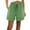 Green, variant on Women's Summer Shorts Casual Loose With Pockets Drawstring Elastic Waist Pants Short Pants Olive Green