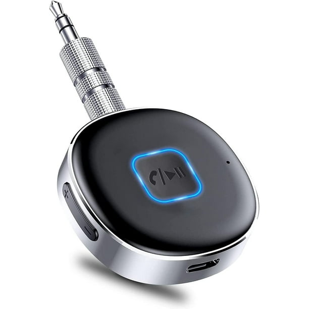 RéCepteur Bluetooth 5.0， 3,5mm Jack Audio Adaptateur,Récepteur De Voiture  Bluetooth,Appels Mains Libres, Casque Filaire, Haut-Parleurs De Voiture 