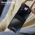 thumbnail image 5 of MonsDirect for 6.7 inch Samsung Galaxy Z Flip 3 5G 2021 Case, Hinge Protection Plating Frame Hard PC Back Shell Slim Shockproof Full Coverage Bumper Protective Shell Cover for Galaxy Z Flip 3, Black, 5 of 7