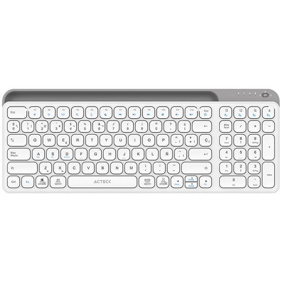 Teclado Multidispositivo ACTECK INSPIRE TREK TI747 Inalambrico USB 2.4 MHz + BT 5.1 Tamaño 98%