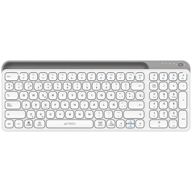 Teclado Multidispositivo ACTECK INSPIRE TREK TI747 Inalambrico USB 2.4 MHz + BT 5.1 Tamaño 98%