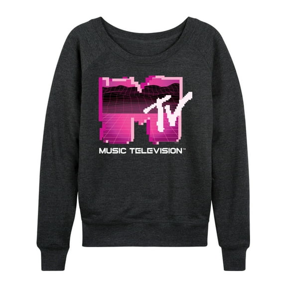 MTV - Retro Gamer Logo   - Women's Lightweight French Terry Long Sleeve Shirt