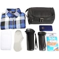 thumbnail image 5 of Vercord Mens Toiletry Bag Wash Travel Small Shaving Dop Kit Shower Bathroom Ditty Hygiene Bag Black, 5 of 7