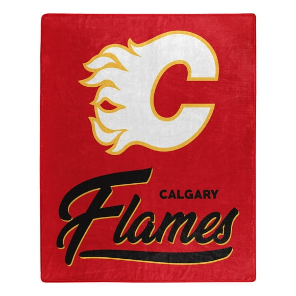 Northwest NHL Calgary Flames Unisex-Adulte Couverture, 50" x 60", Signature