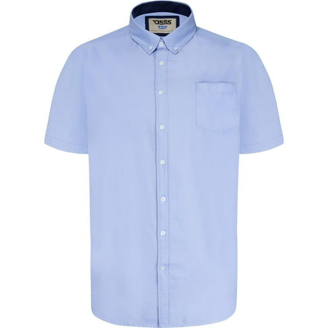 Duke Mens D555 James Oxford Kingsize Short-Sleeved Shirt