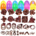 thumbnail image 1 of Paquete de 24 rellenos de huevos de Pascua Mytothfy con rompecabezas rompecabezas, 1 of 7