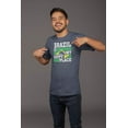 thumbnail image 2 of Brazil is My Happy Place Flag Art Sign Print T-Shirt Clothing Gift & Souvenir Navy, 2 of 8