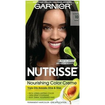 Garnier sse Nourishing Hair Color Creme, 10 Black Licorice