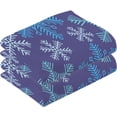 thumbnail image 2 of GZHJMY Blue Snowflake Cotton Hand Towel Set of 2, Highly Absorbent Soft Fingertip Towels for Bathroom Kitchen Hotel Gym Spa, 16 x 28 Inch Washcloths, 2 of 7