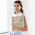 thumbnail image 5 of Haosy Hardcover 3 Ring Binder 1.5 Inch Ring Decorative Binder Organizer for Home School Office, Pink Peony Flowers Green Leaves, 5 of 10