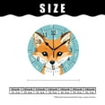 thumbnail image 2 of 14 Inch Wall Clock Battery Operated Silent Clock Decorative for Office, Kitchen, Outdoor, Living Room，Cartoon Fox Stylish Illustration, 2 of 4
