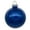 Blue, variant on Vickerman 3" Clear Ball Christmas Ornament with Silver Glitter Interior, 12 Pieces per bag