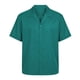 thumbnail image 4 of Blusa y camisa de manga corta con cuello vuelto para hombre, cárdigan informal de botones a la moda de color liso, blusa de manga corta con cuello vuelto, blusas de poliéster para hombre, 4 of 6