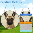 thumbnail image 2 of French Bulldog Stained Glass Suncatcher Colored Handmade Window Hangings Glass Suncatcher Crafts Kits for Indoor Garden Christmas Decor and Memorial 16x16cm(3), 2 of 7