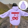 thumbnail image 2 of Women's Oversized Sweatshirts Letter Print Hoodies Fall Long Sleeve Sweaters Pullover Y2k Clothes, 2 of 7