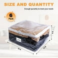 thumbnail image 2 of Heonay Clear Zippered Storage Bags Plastic Sweater Storage Bags with Zipper 6 Packs Clothing Organizer for Blankets Linen Sweater Bed Sheet Quilt Clothes Pillow (18 x 15 x 9 Inch) C104, 2 of 3