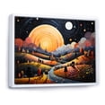 thumbnail image 2 of Designart "Farmhouse Farmstead Abstraction Painting I" Modern Floater Framed Wall Decor, 2 of 7